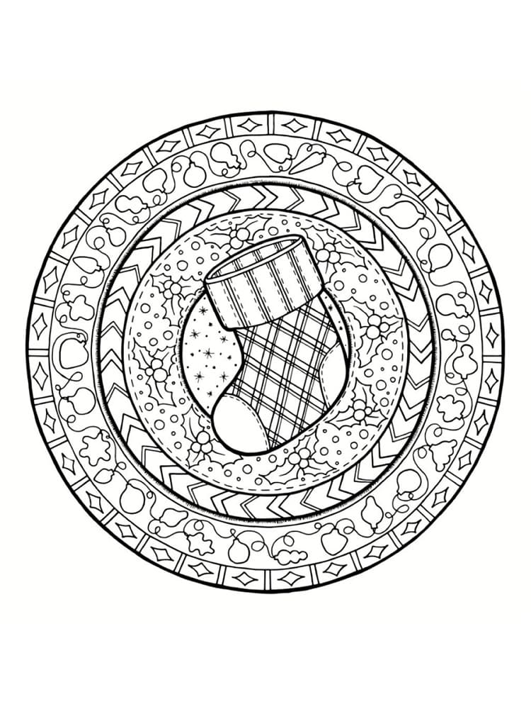 Mandalas de Noël 43